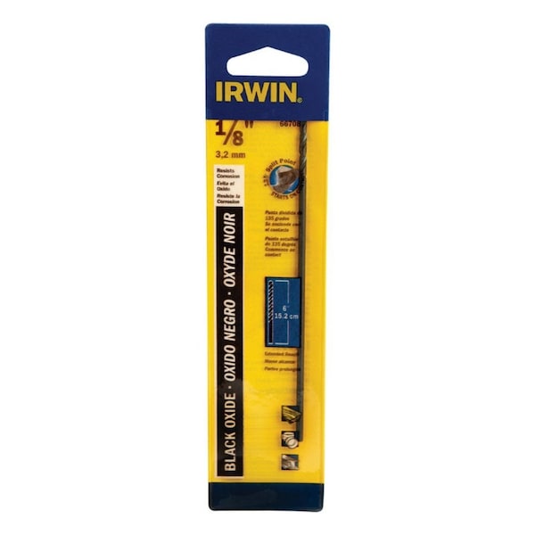 Irwin Irwin 1/8 in. X 6 in. L High Speed Steel Split Point Drill Bit Straight Shank 1 pc 66708 - main